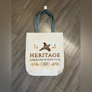 Anthropologie Beaded Canvas Tote Bag NWT